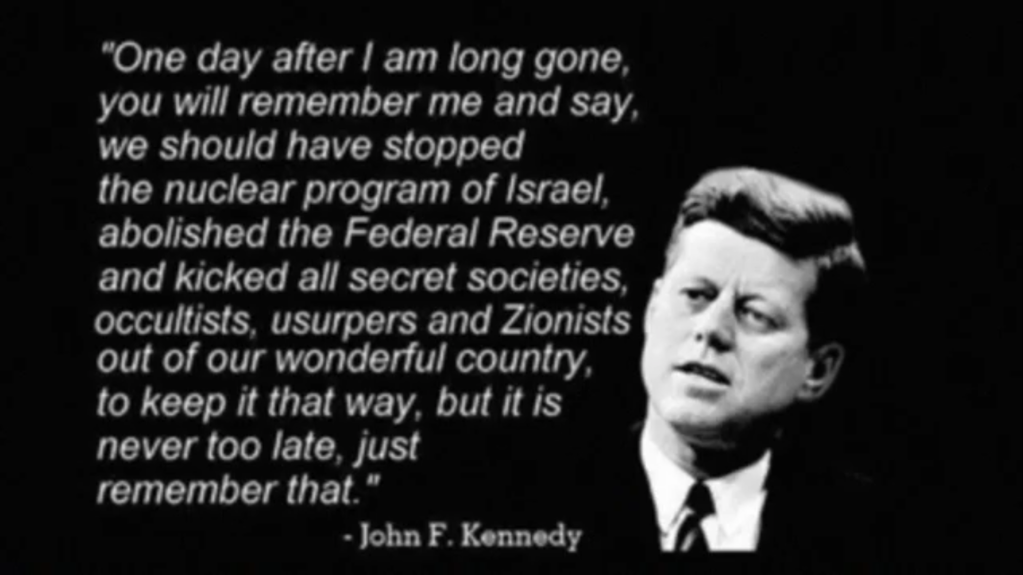 John F Kennedy